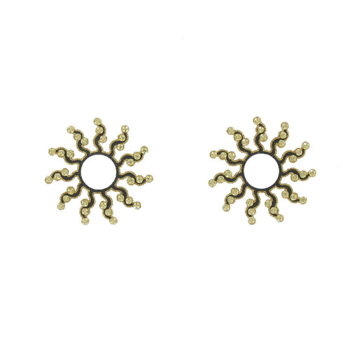 SiaLinda: Breast and body tattoo Anela, self-adhesive, set of 2, black gold, flower pattern